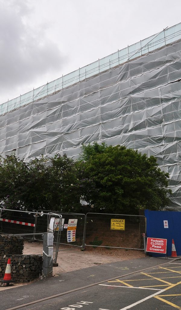 <h4>Birmingham Children’s Hospital, Birmingham .</h4> <p>Designed Independent Scaffold to give protection and safe access for the demolition of a car park.</p>