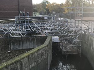 <h4>Coleshill STW, Birmingham .</h4><p> Drop lift scaffold into the main sewage inlet to allow access for repairs. The drop lift scaffold was needed so that the raw sewage could continue to follow into the works.</p> <h4>Coleshill STW, Birmingham .</h4><p> Drop lift scaffold into the main sewage inlet to allow access for repairs. The drop lift scaffold was needed so that the raw sewage could continue to follow into the works.</p>
